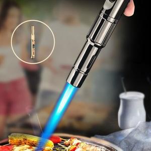 금속용접 세공 캠핑 다용도 작동 스위치형 고압분사 미니 가스토치 골드