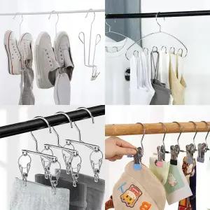 다용도 생활용품 주방용품 스테인리스 집게 옷걸이 수납 정리