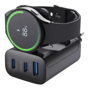 갤럭시워치 애플워치 호환 콤팩터 4in1 멀티 초고속 접이식 어댑터 충전기 43W