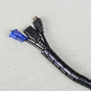 고품질 컴퓨터선 정리함 스네이크 전선 덮개 2p 컴퓨터선정리 케이블정리 케이블커버 (WFHXN7F)