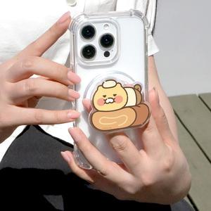 카카오프렌즈 춘식이 라이언 캐릭터 소라빵 맥세이프 그립톡 메탈 플레이트 포함 높이조절 자석형 스마트톡