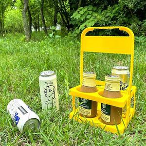 피크닉 소풍 캠핑 음료 다마바 4구 접이식 트레이 음료 캐리어