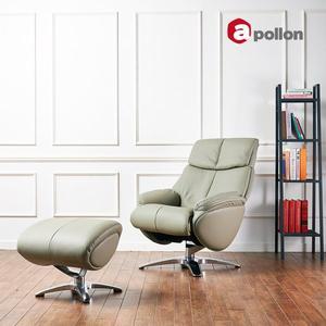 [아폴론] 오티모 천연가죽 1인 리클라이너 소파 민트그레이 208