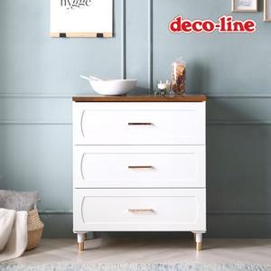 데코라인 코넬 르네 800 골드 다용도 3단 서랍장 DGJ048C (착불)