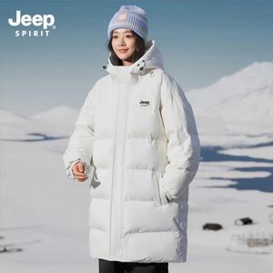 지프 JEEP SPIRIT 남녀공용 겨울 미드 렝스 후드 패딩 점퍼JPHJ08A