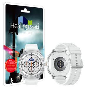 갤럭시워치8 클래식 46mm 9H 액정보호 강화유리필름 2매 무광후면필름 2매