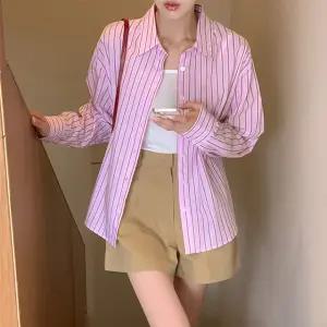 루시 데일리 스트라이프 셔츠 봄 여성 봄셔츠 긴팔 빅사이즈 데일리