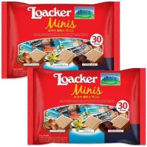 로아커 웨하스 미니 믹스 300gX2개