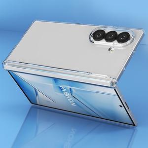 SUN KK 하이온 힌지 슬립 후면 갤럭시Z폴드7 6 5 케이스 슬림 투명 하드