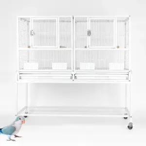 철제 분리형 새장 선반 세트 이동 케이지 앵무새 A47-1