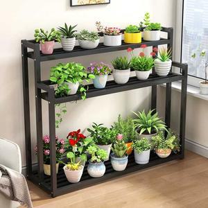 화분정리대 거실 진열대 검정 정리대 계단식 원목 전시대 다이