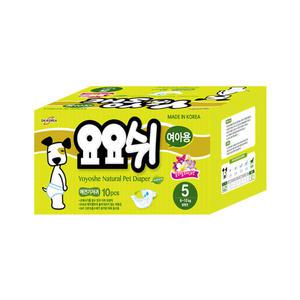 요요쉬 기저귀 여아용 5단계 중형견용
