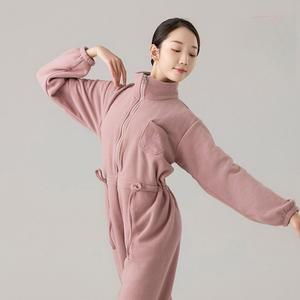 발레 우주복 성인 점프슈트 전신 겨울 댄스복 워머 트레이닝 의류 연습복 땀복
