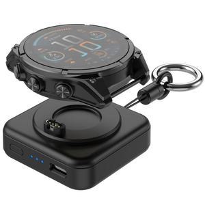 가민 워치용 충전기 - 1200mAh 휴대용 비보액티브 6 5, 페닉스 8 7X 6, 베누 3s 3 2, 인스팅트 포러너 165 265 965, 어프로치 S70 S62 S50 S44, 에픽스 프로 택틱스 7, 엔듀로