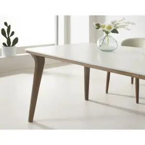 데코라인 워라벨 6인용 고무나무 원목 세라믹 식탁 1800 테이블 방문설치