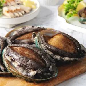 완도 자숙 전복 전복살 숙회 게우 25미 1kg