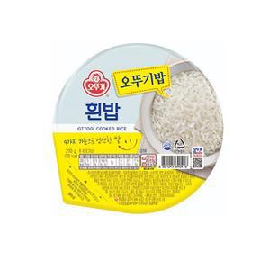 즉석식품 간편식 오뚜기 맛있는 혼밥 흰밥 210g 12개입 가공식품 캠핑요리