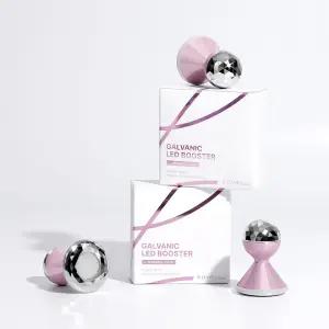 비주얼 코스메틱 미니 갈바닉 LED 부스터 얼굴 마사지기 진동클렌저 피부관리기