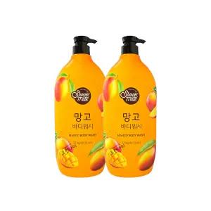 샤워메이트 리얼 내추럴 망고 바디워시 1.2kg x2개