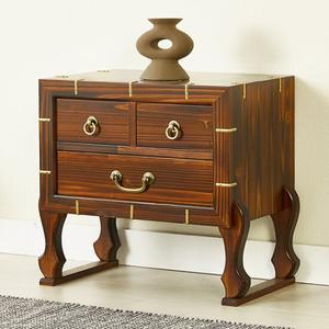 개다리 3서랍 전통 협탁 수납장