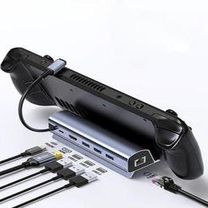 확장 스팀덱 콘솔 umpc 쿨링팬 거치대 도킹스테이션 용 액세서리 스테이션 케이스 스티커