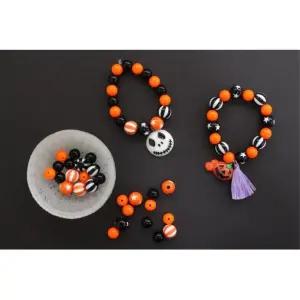 해골 호박 박쥐 팬던트장식 할로윈 어린이 팔찌만들기 5p 선물 꾸미기놀이 실내 수업재료