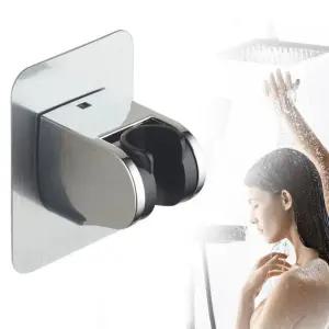 무타공샤워기거치대 각도조절 벽부착 스텐 샤워 헤드 걸이