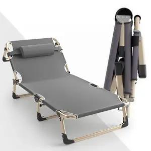 휴대용 1인용 간이 야전 캠핑 접이식 낚시 폴딩베드 침대 공간활용