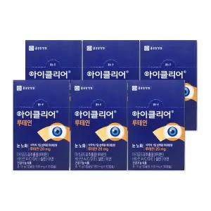 종근당건강 아이클리어 루테인 500mg 30캡슐 6개/mj