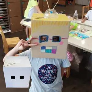 코스프레 마스크 5개 종이 박스 가면 그리기 컬러링 꾸미기 (무지) SW469-5