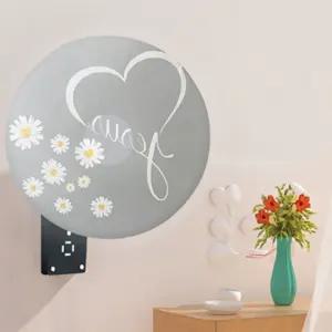 벽선풍기커버 벽걸이 난방기 가리개 먼지방지 꽃무늬 덮개