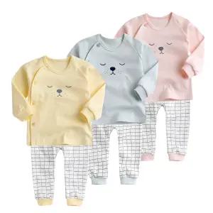 [그린베베] 영유아 봄가을용_잠탱이 양면내의/아기옷/아기내복/실내복/남아/여아/상하세트/순면/KC인증/국내원단