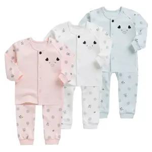 [그린베베] 영유아 봄가을용_피그 양면내의/아기옷/아기내복/실내복/남아/여아/상하세트/순면/KC인증/국내원단