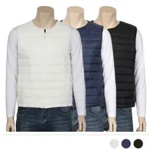 MJ21042 태더 패딩 집업 조끼/베스트 남성 여성 후드 패션 겨울 캐쥬얼 경량 가을 직장인 캐주얼 사무실 이