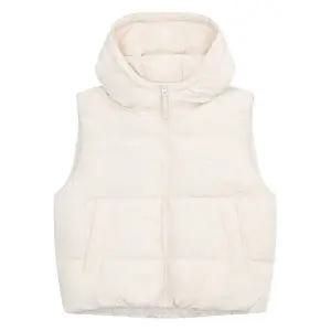 [소이] 여자 겨울이월 크림후드웰론조끼(23W0155)