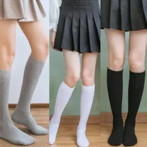 니삭스 롱삭스 반스타킹 양말 흰색 검정 회색 닉삭스 반장 겨울 반양말