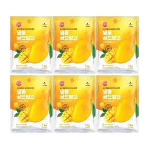 CJ프레시웨이 이츠웰 냉동골드망고1Kg x 6개