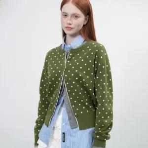 WOMAN 세미 루즈핏 도트 가디건 [3COL] / WBE3L04511