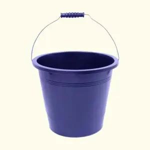 P검정 바스켓 15리터/손잡이/바께스/바스켓/플라스틱/바케스/다용도/원형/물/버킷/양동이/바게스/프라스틱