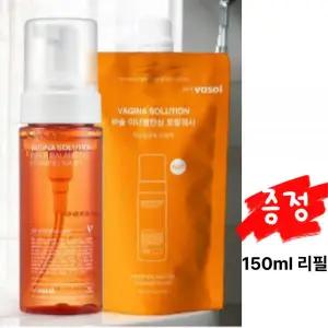 [냄새제거] 여성청결제 바솔 이너밸런싱 포밍워시 150ml + 150ml 대용량 리필 추가