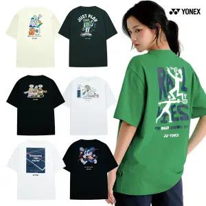 요넥스 오버핏 남녀공용 배드민턴 반팔 티셔츠 253TS044U