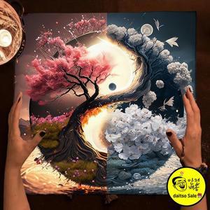 생명의 나무 제단 천 타로 식탁보 올해의 붉은 바퀴 오라클 카드 운세 홈 장식을위한 매트