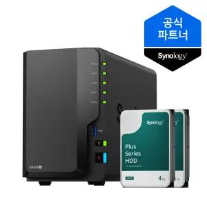 시놀로지 나스 DS225+ NAS 2베이 8TB(4TBx2) HAT3300 HDD 포함