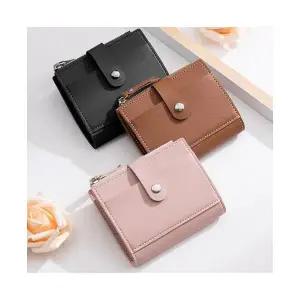 여성 학생 평소 가죽 반지갑 동전 카드지갑