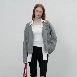WOMAN 플라워 스캘럽 가디건 [3COL] / WBE3L04510
