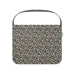 EMIS LEOPARD CORDUROY ECO BAG-WHITE