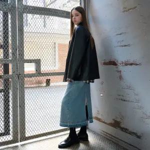 WOMAN 워싱 데님 롱 스커트 [2COL] / WBE3L13508