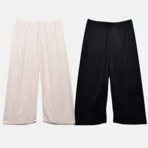 은은한 광택 실크 세미달 8부 바지0037cd