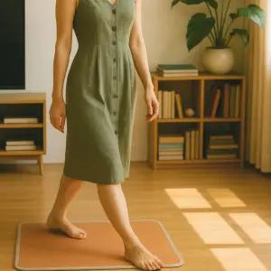 BASS 비가열 천연 황토 발지압매트 발지압판 발바닥 마사지 발판 효도선물