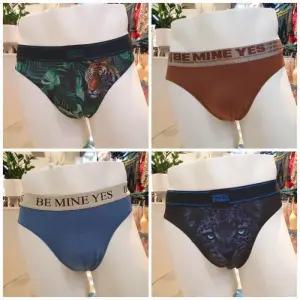 예스 DP02 남성 삼각 팬티 4종세트 블랙 브라운 블루그레이 남자 편한 속옷 밴드 브리